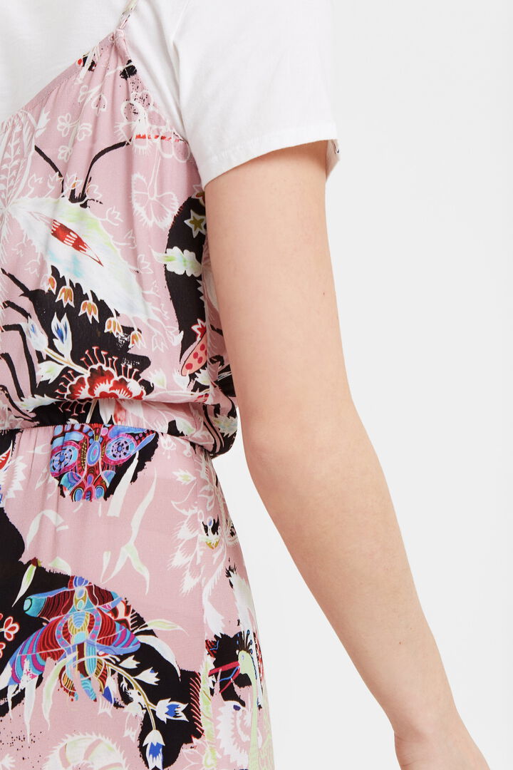 Vestido lencero con camiseta | Desigual