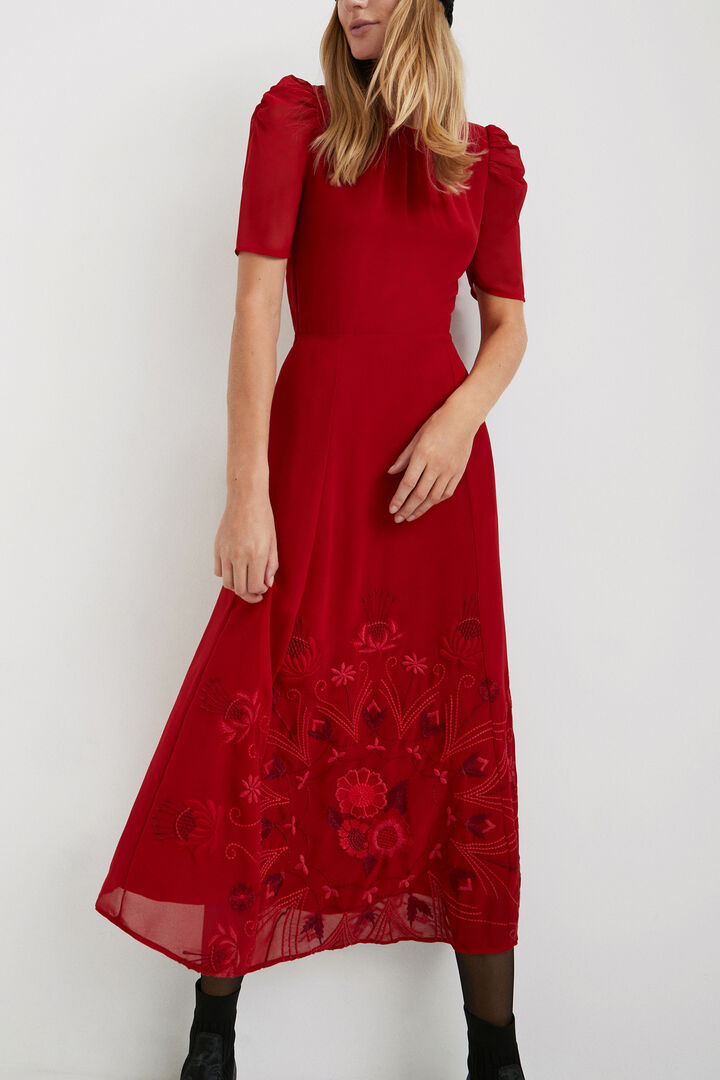 Midi haljina s izrezom na leđima | Desigual