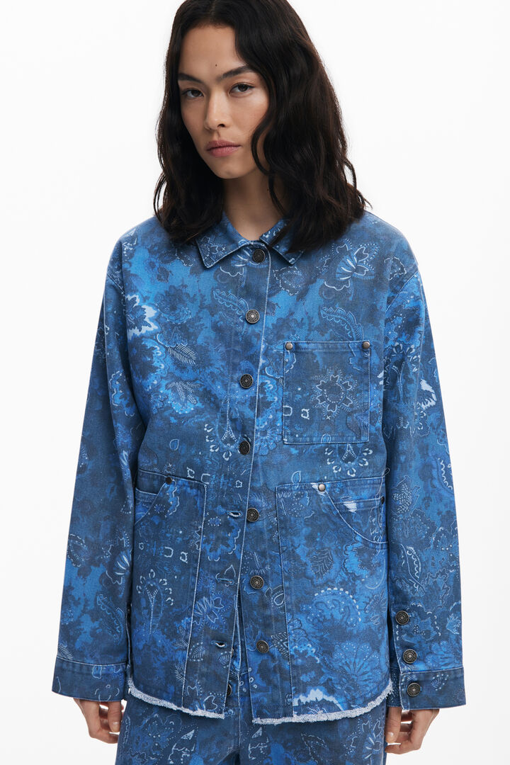 Frayed paisley jacket | Desigual