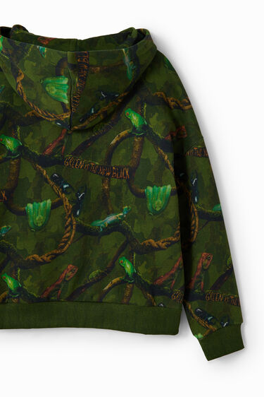 Sweat-shirt capuche camouflage | Desigual