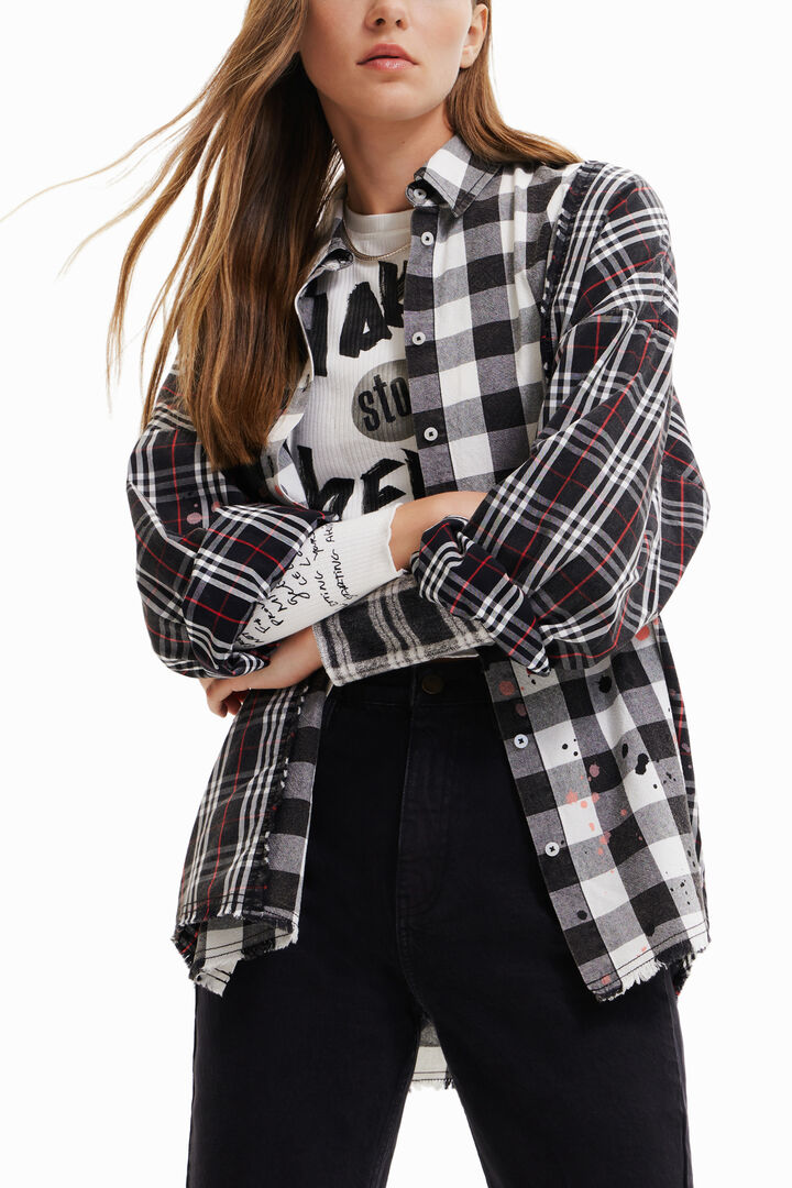 Camisa patchwork cuadros | Desigual