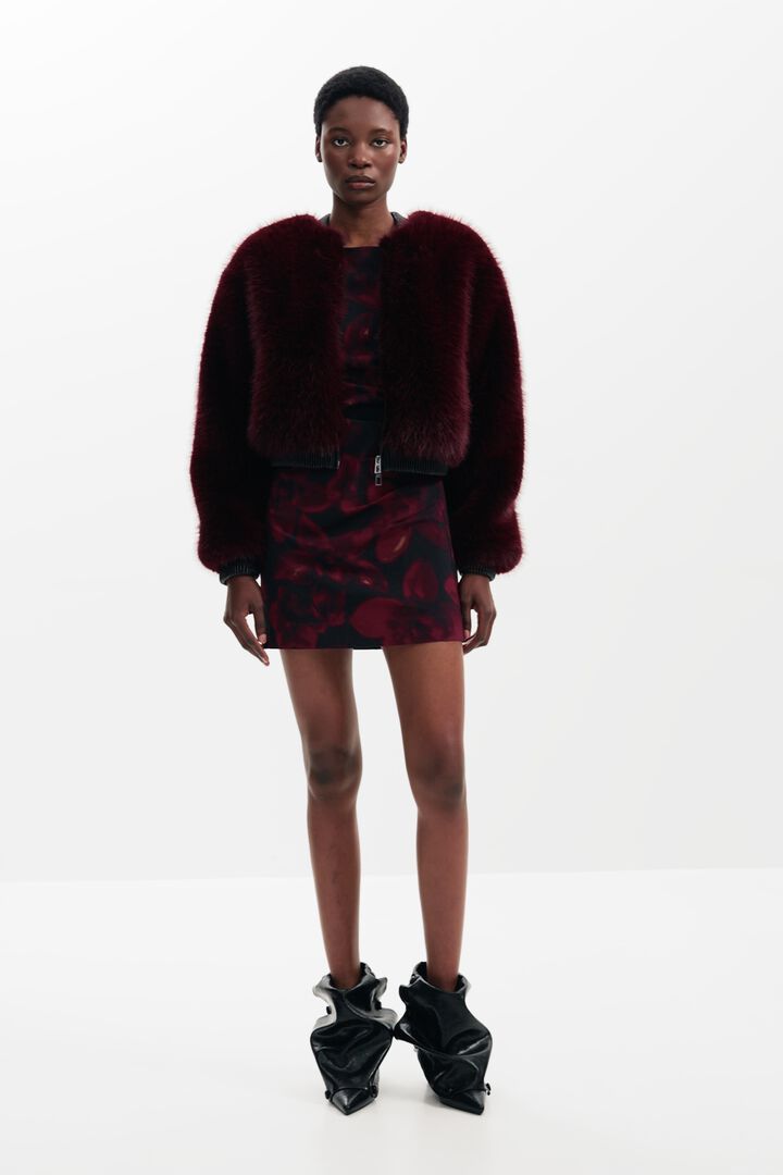 Chaqueta pelo frambuesa | Desigual