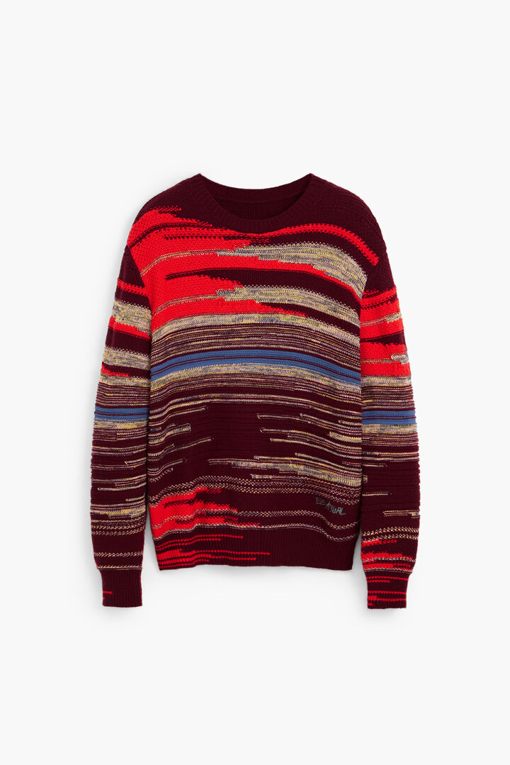 Thick striped sweater | Desigual