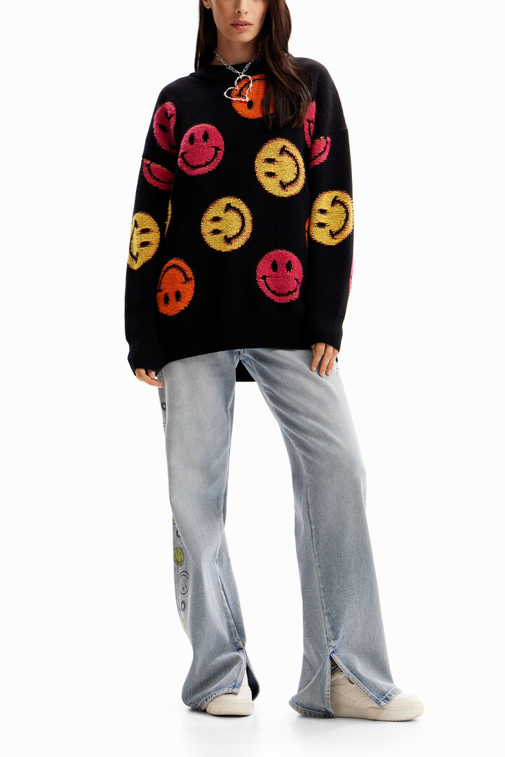 Oversize-Pullover Smiley® | Desigual