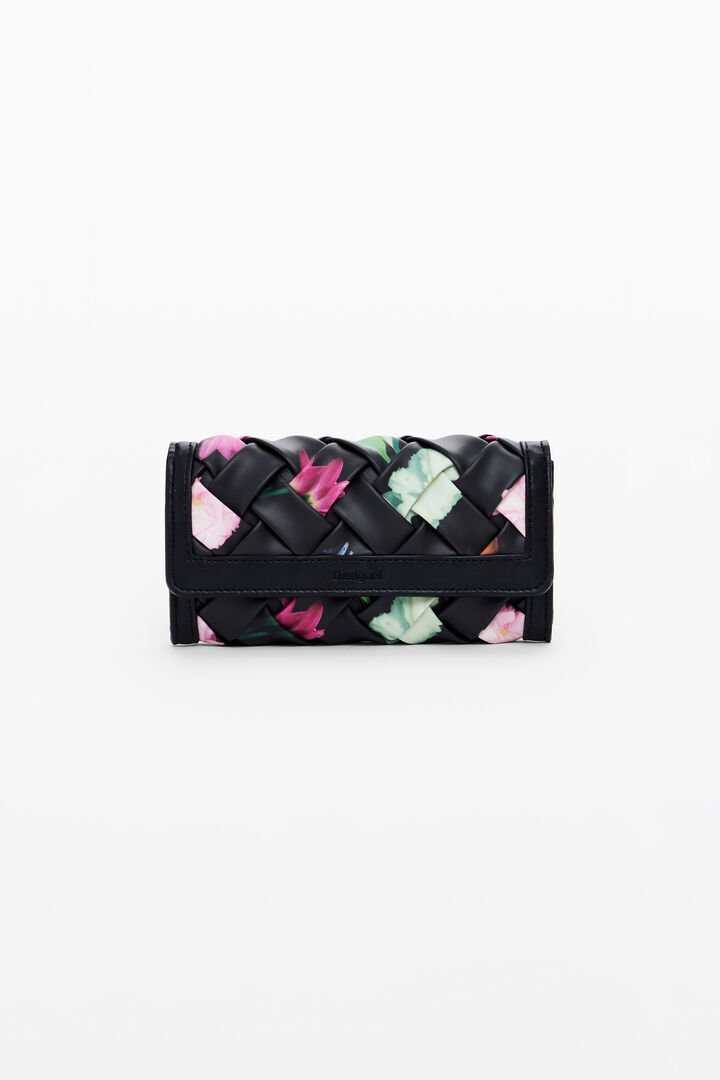 Monedero trenzado flores grande | Desigual