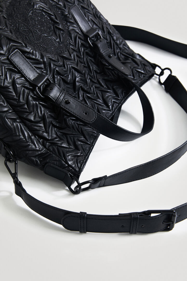Bolso mano efecto cuero porta móvil | Desigual