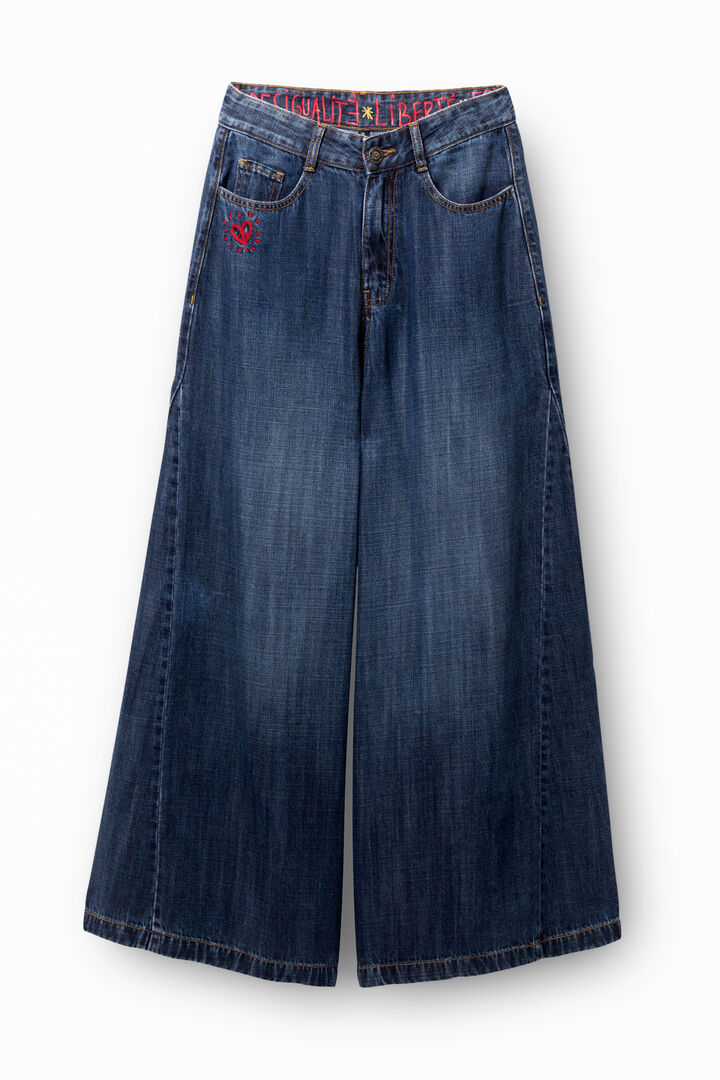Pantalón vaquero wide leg Tencel™ | Desigual