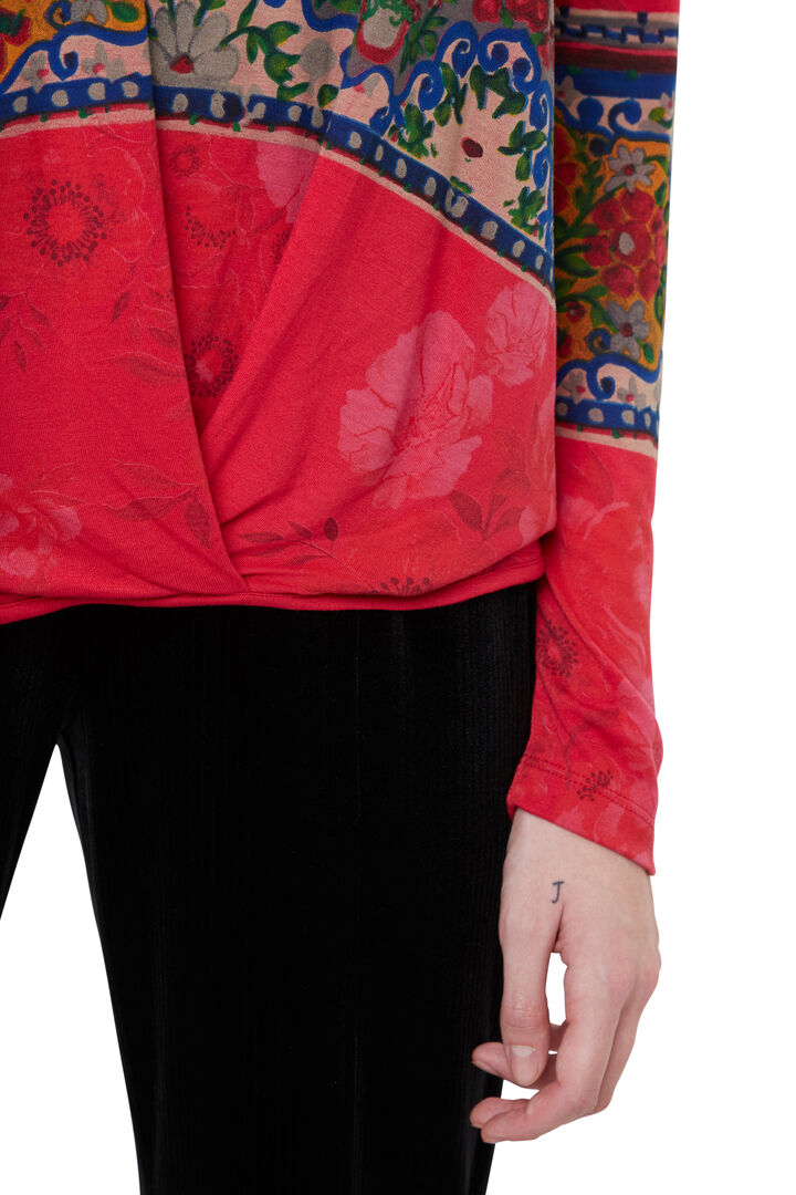 T-shirt frises fleurs | Desigual