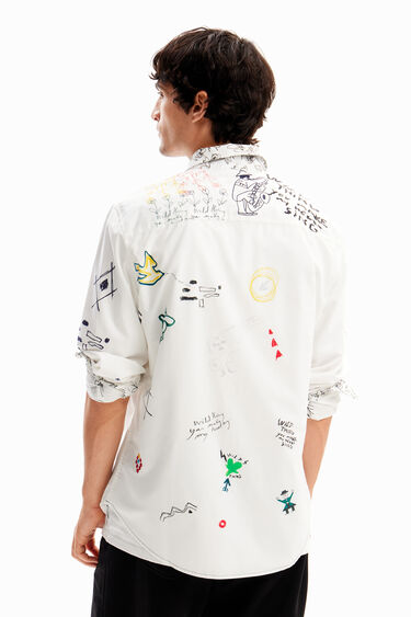 Camisa ilustrada mensajes | Desigual