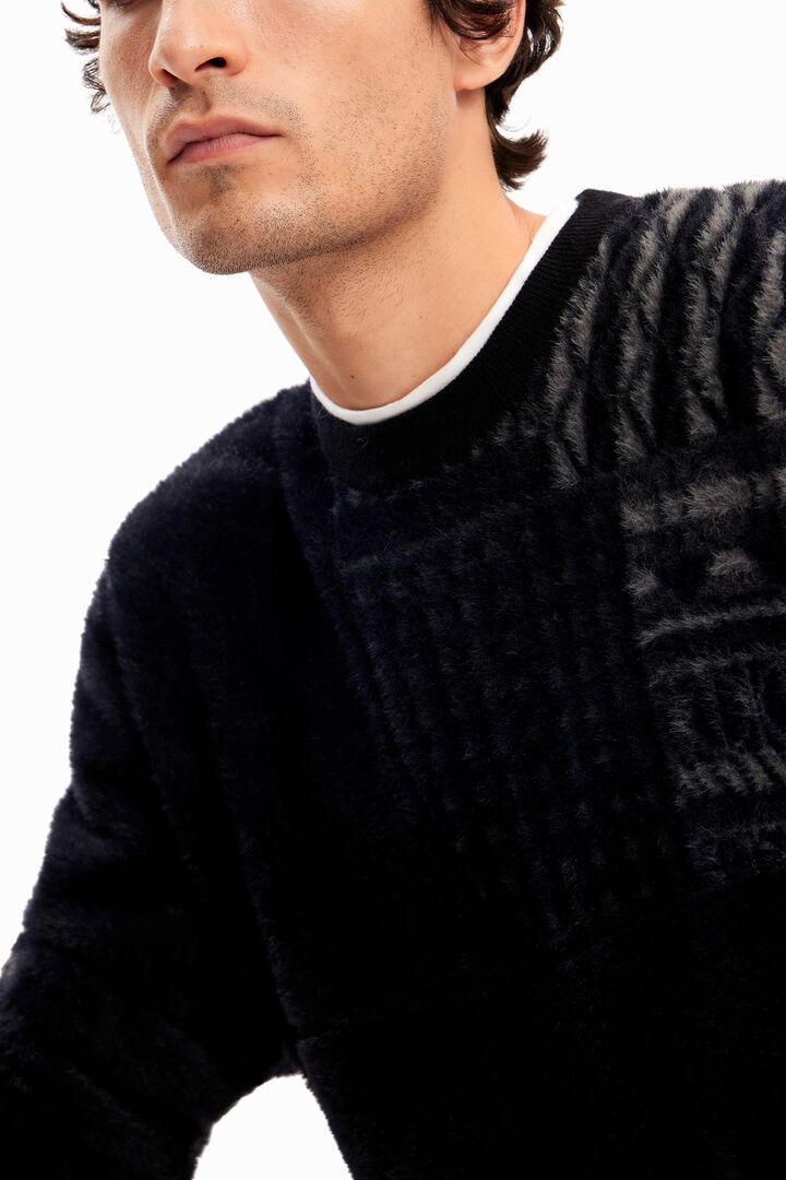 Pull patchwork géométrique | Desigual