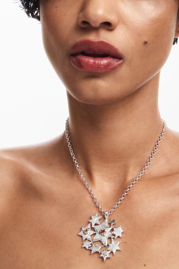 Collier chromé harmonie cosmique Zalio | Desigual