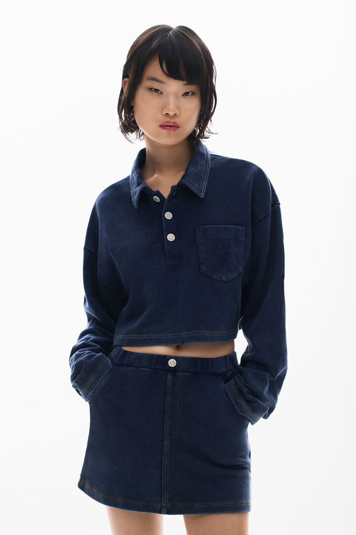 Sudadera polo botones | Desigual