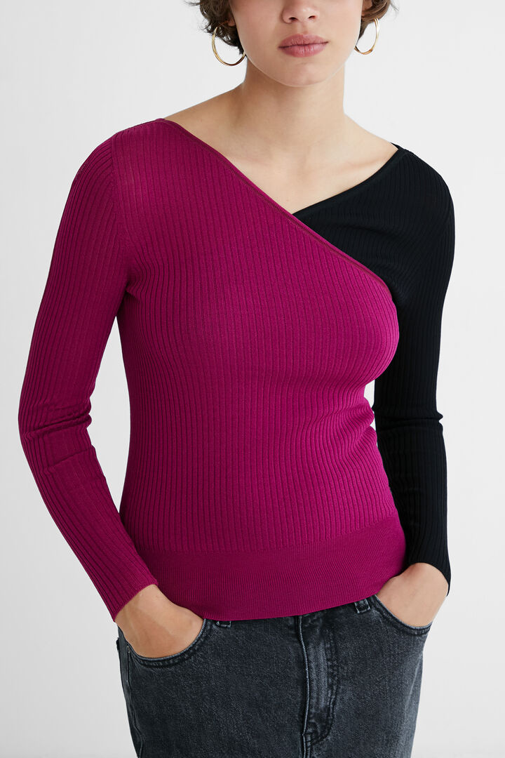 Jersey slim cuello pico | Desigual