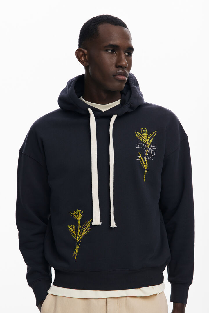 Moletom com capuz bordado | Desigual