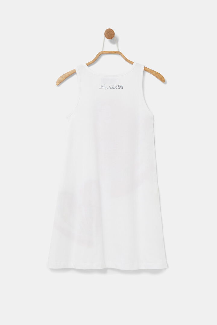 Vestido corto capa tul frontal | Desigual