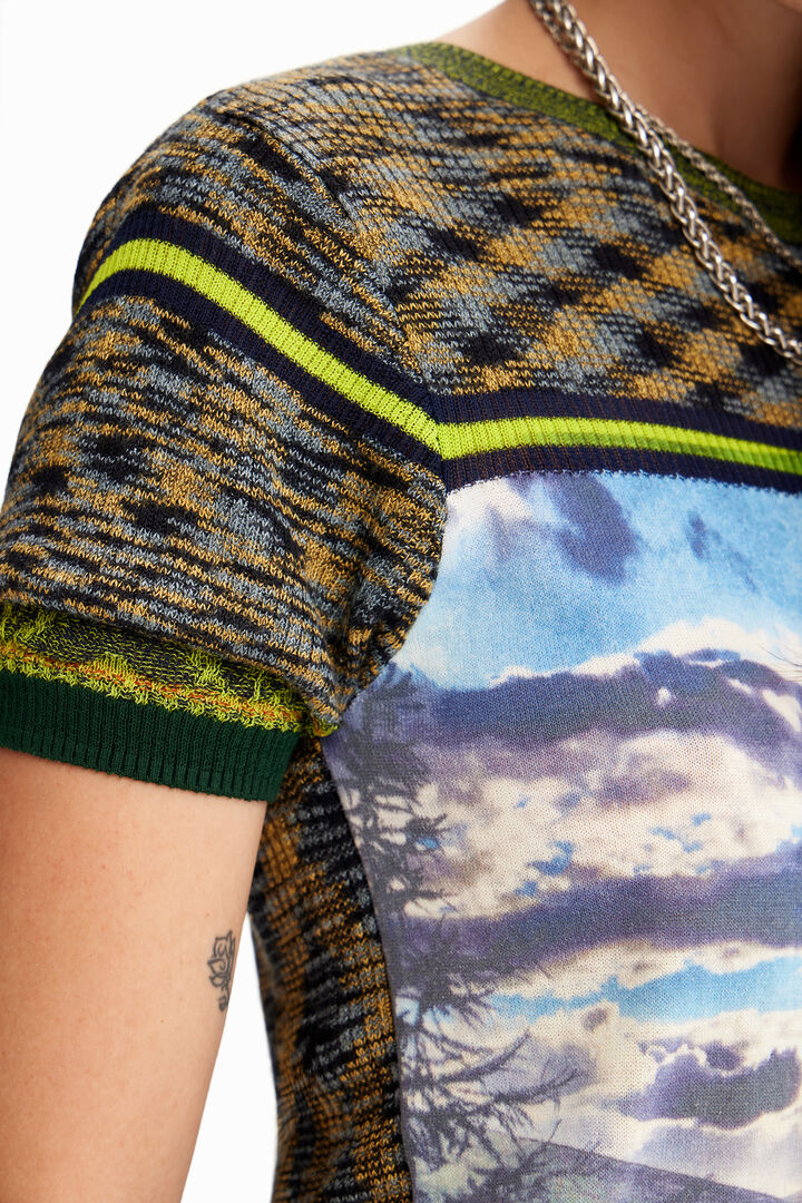 Knit landscape T-shirt | Desigual