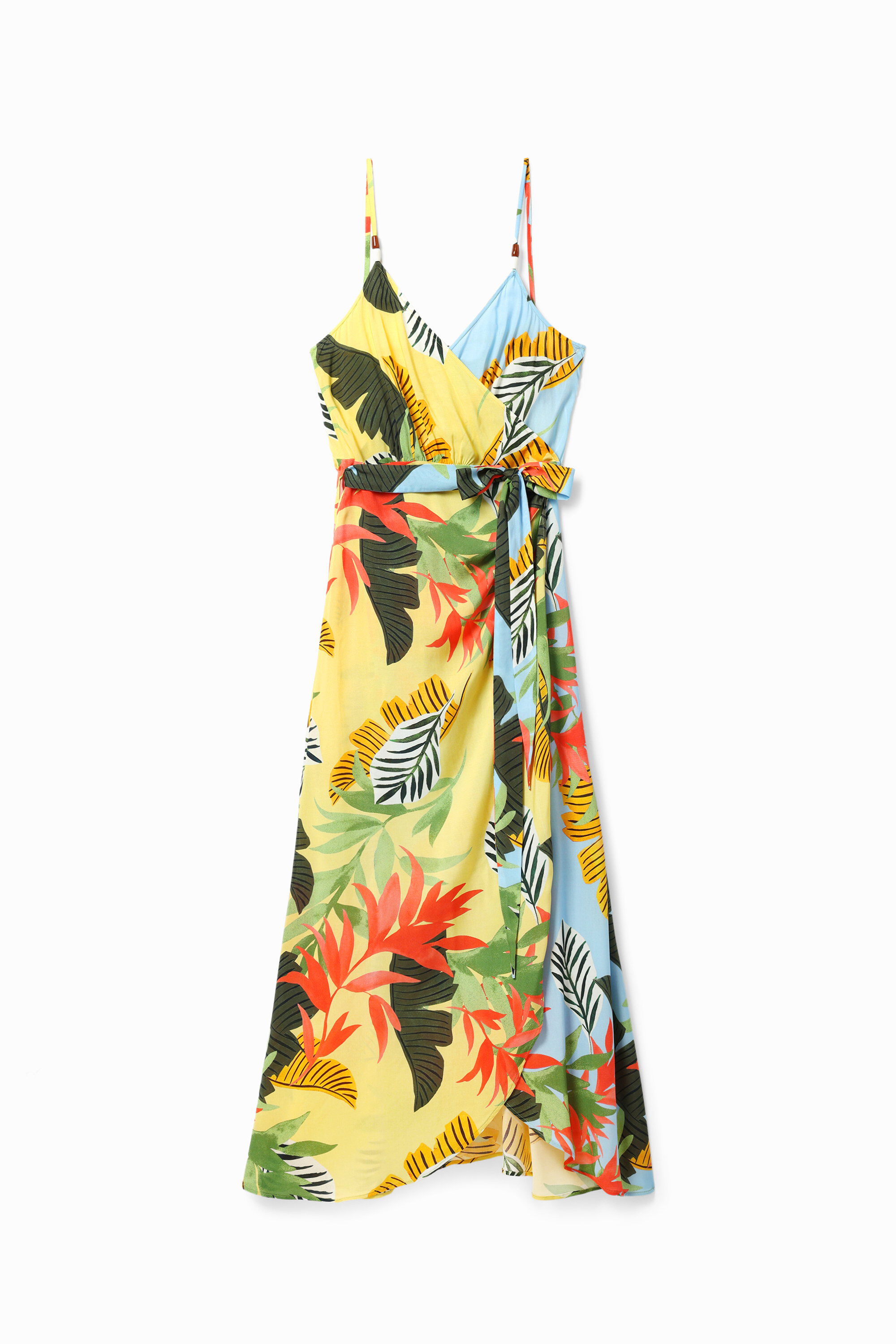 Midi-Wickelkleid Tropen