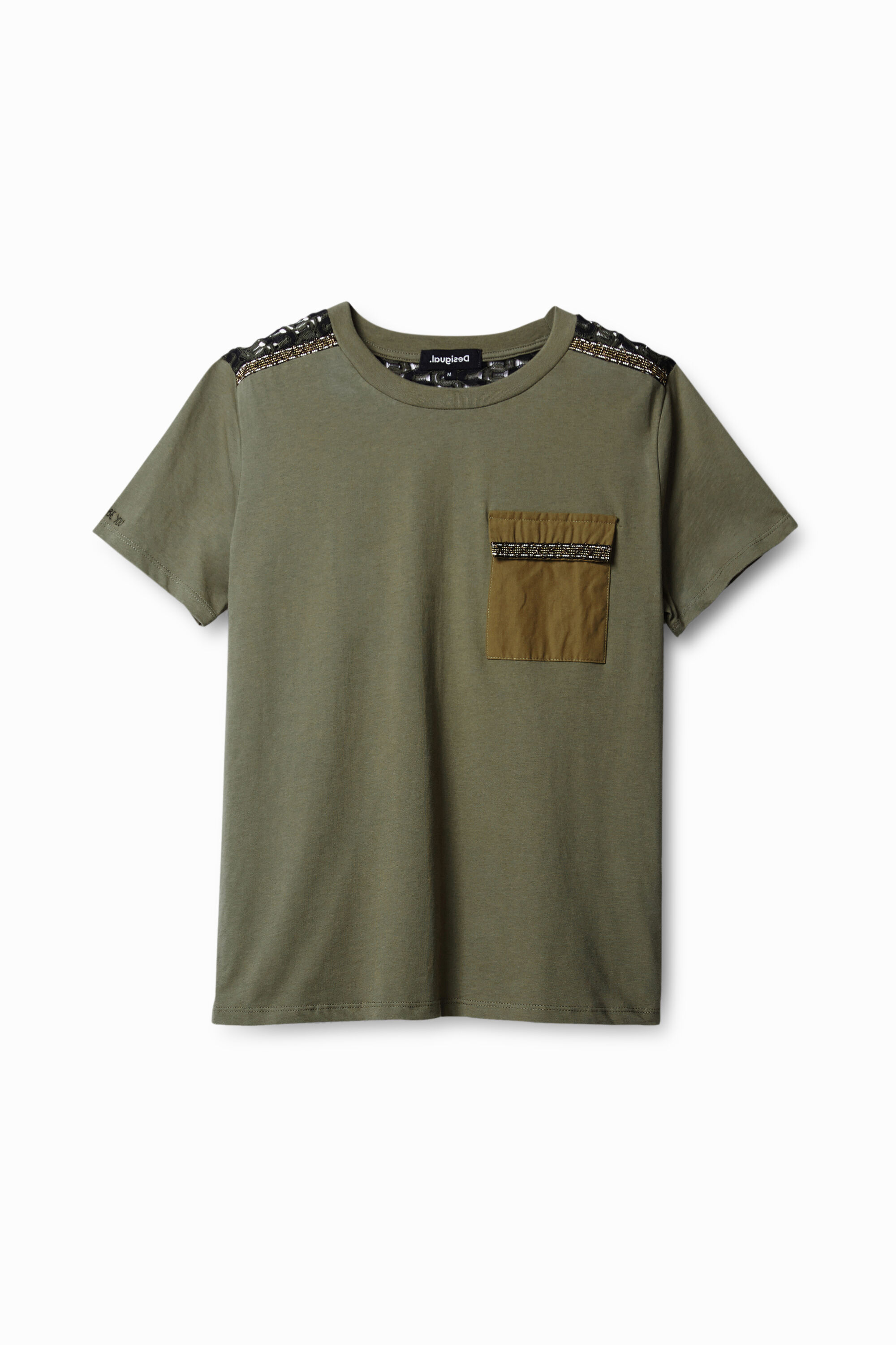 T-Shirt mit Häkelrücken
