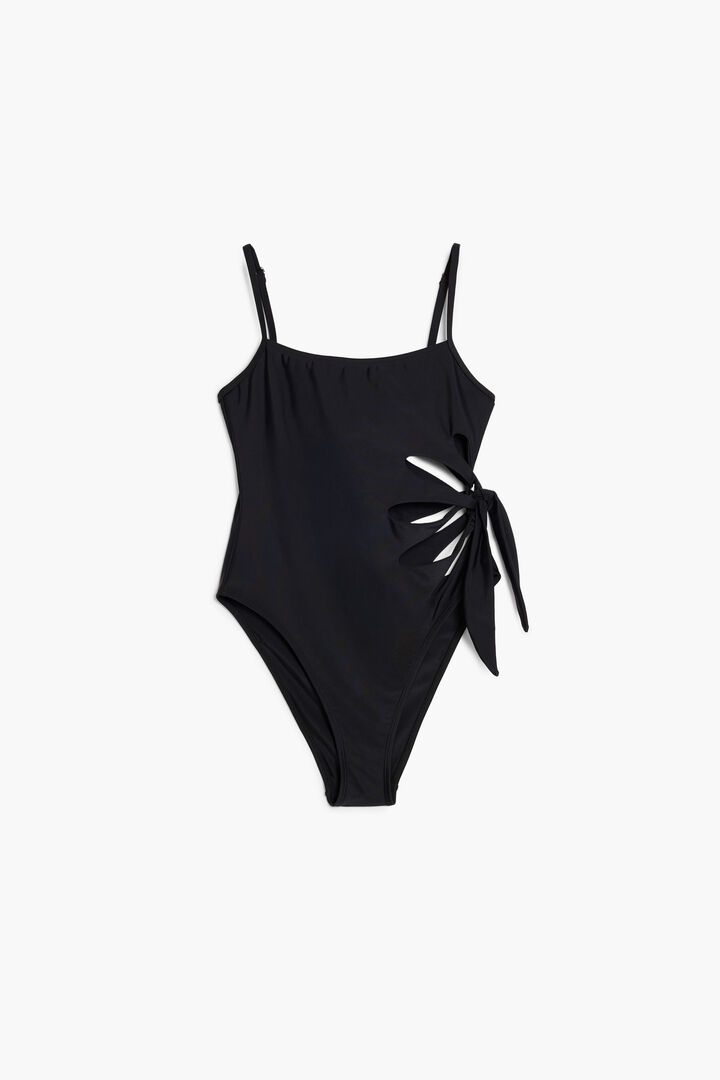 Tyler McGillivary perforated flower swimsuit | Desigual