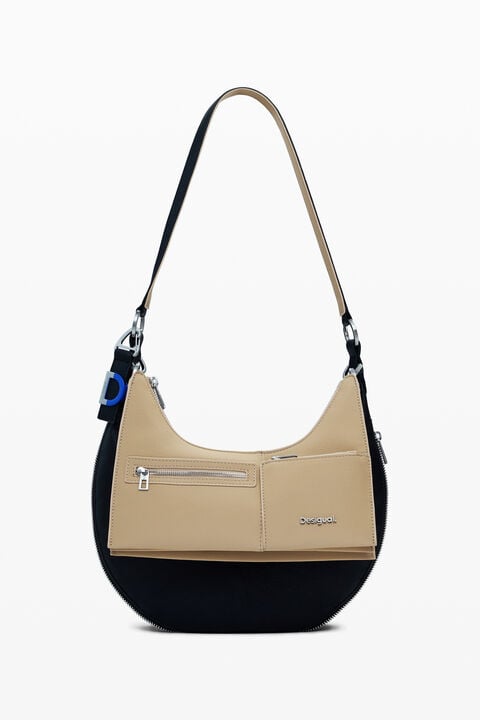 MEDIUM DETACHABLE TWO-TONE BAG