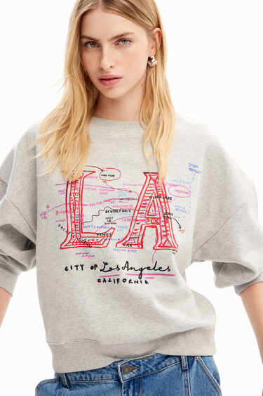 Dessuadora oversize Los Angeles | Desigual