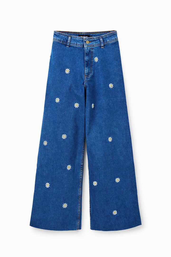 Daisy cropped culotte jeans