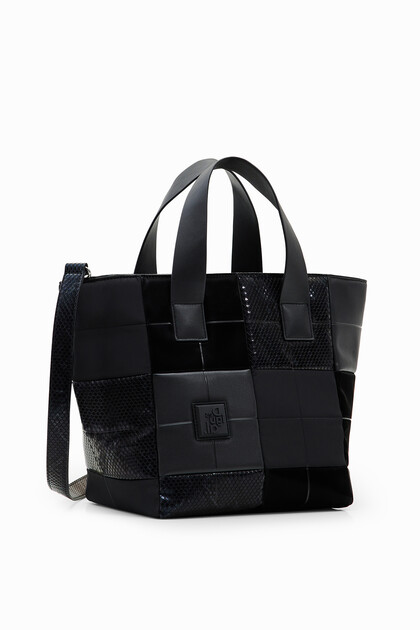Sac shopper moyen patchwork