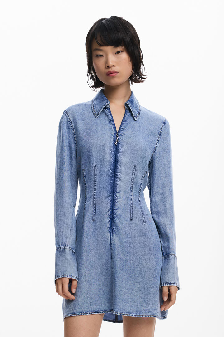 Robe en denim à manches longues | Desigual