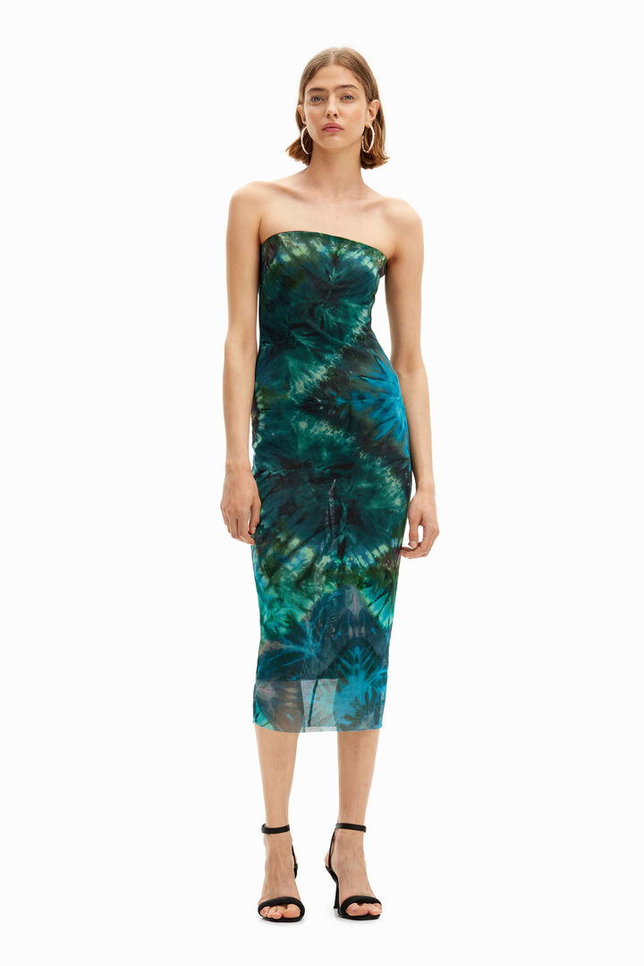 Sheath dress with cool floral print. | Desigual