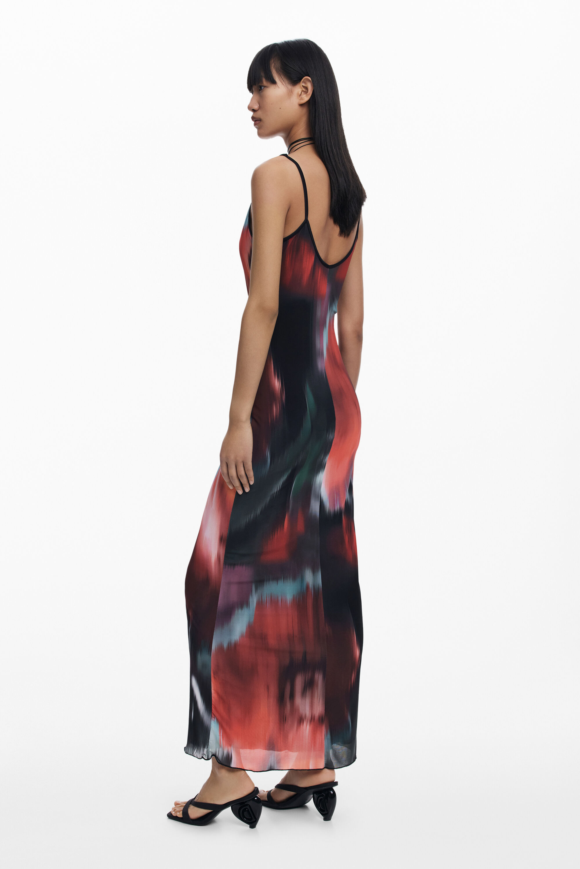 Desigual Floral Midi Dress With Straps