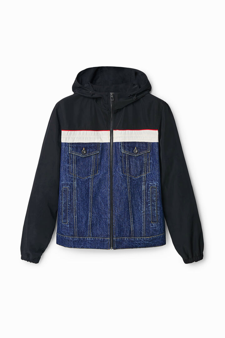 Hybrid-Jeansjacke