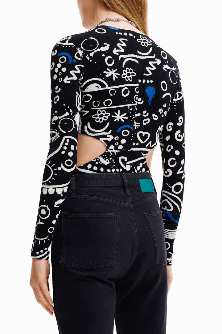 Hand-drawn illustration cut-out body | Desigual