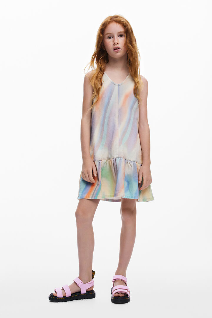 Tie-dye denim dress | Desigual