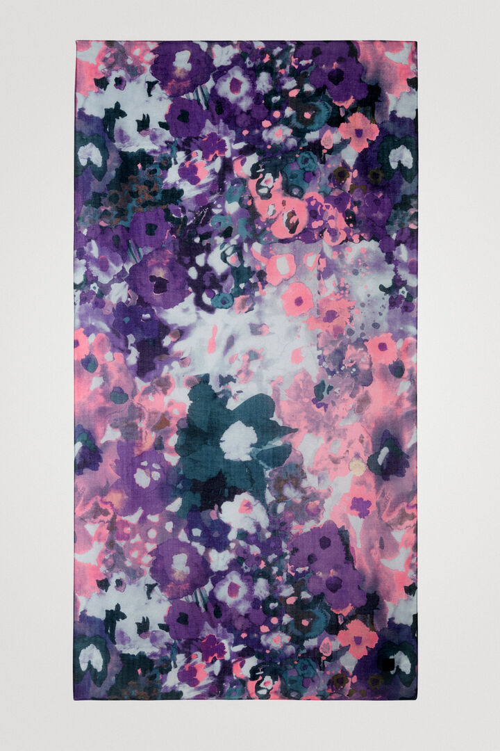 Foulard rettangolare fiori acquerello | Desigual