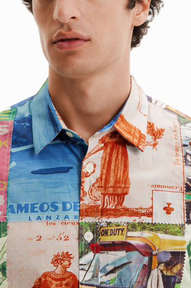 Patchwork stamp shirt | Desigual