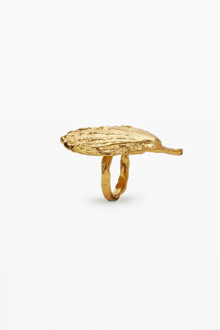 Gold-plated shell ring Zalio | Desigual