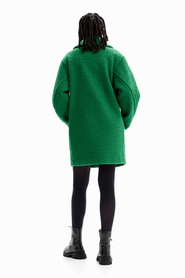 Abrigo cruzado boucle | Desigual