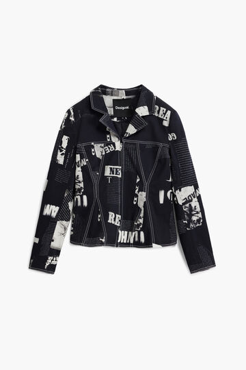 Blazer à fermeture éclair journal | Desigual