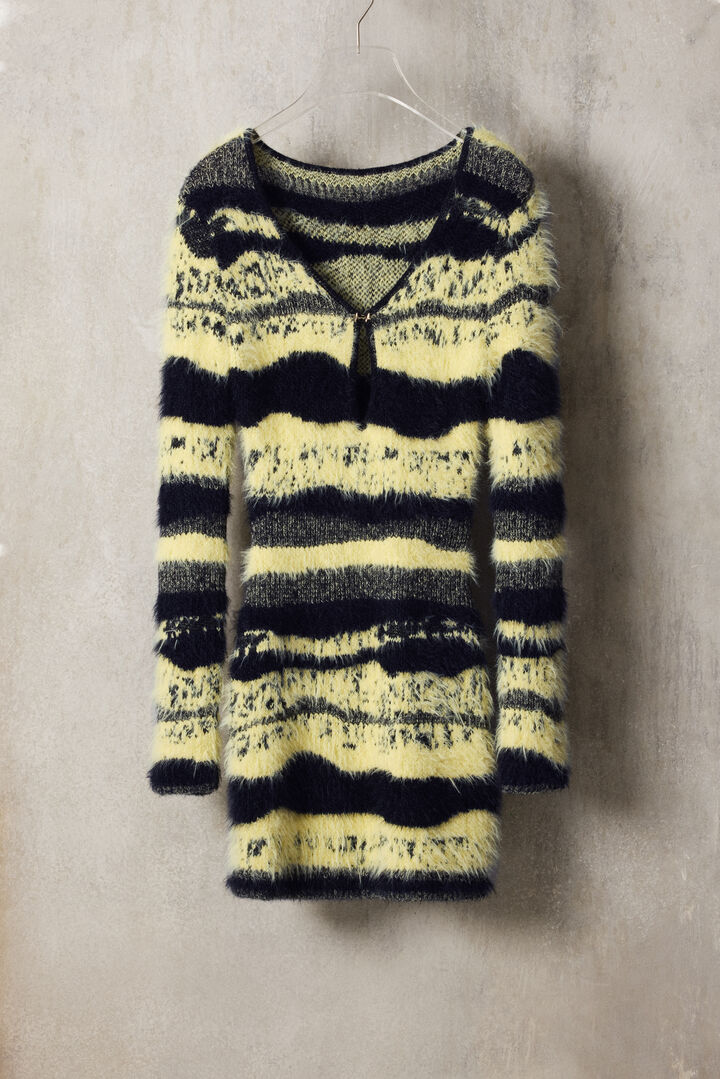 Mohair-Studio-Kleid mit Streifen | Desigual