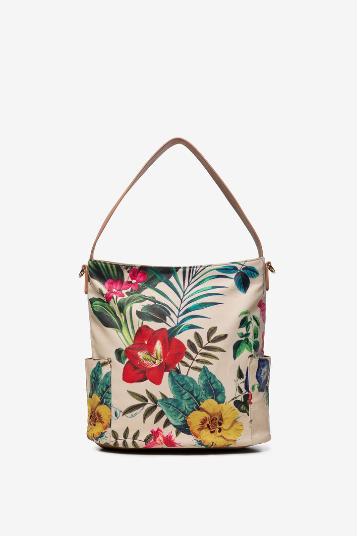 Weiße Tasche mit Blumen Yakarta Mini | Desigual