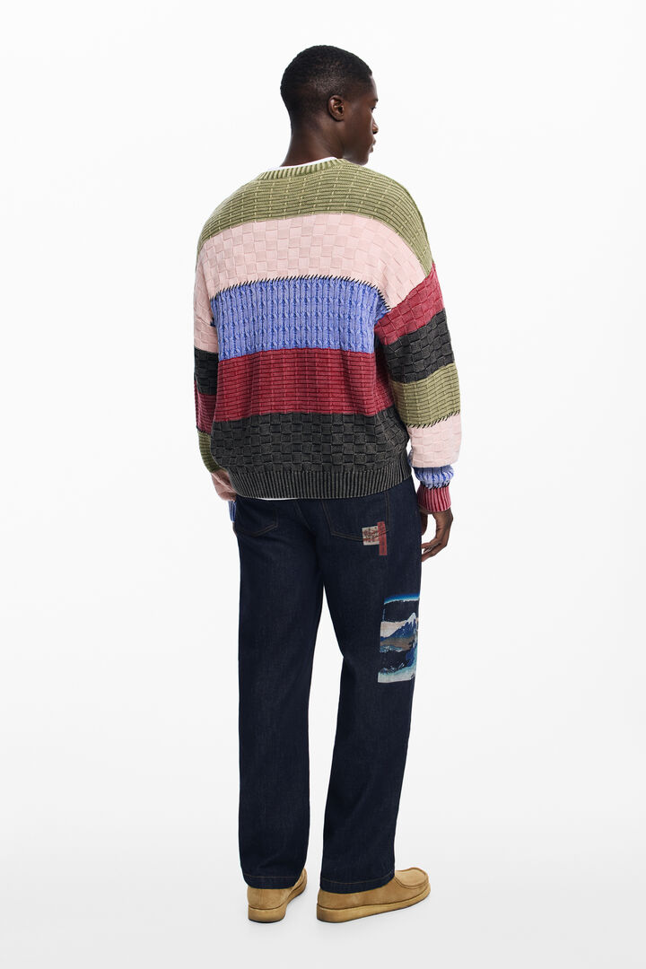 Maglione a maglia con impunture | Desigual