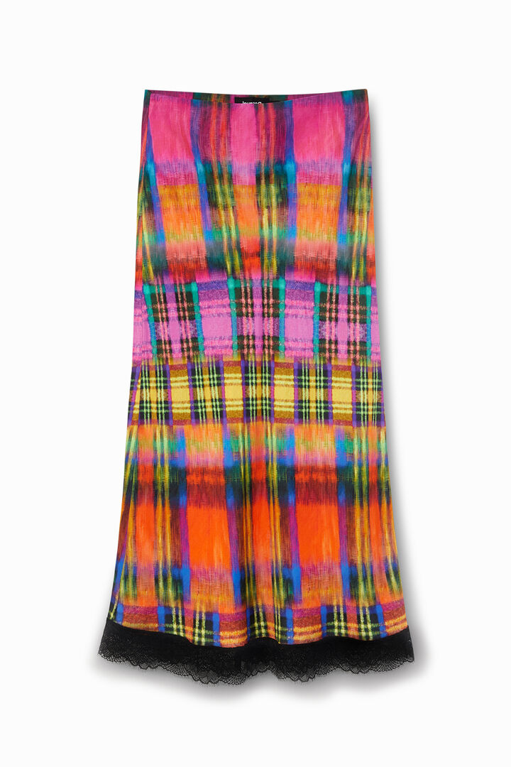 Gonna slim midi tartan