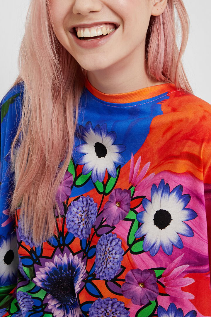 T-shirt unissexo psicadélica com mandala | Desigual