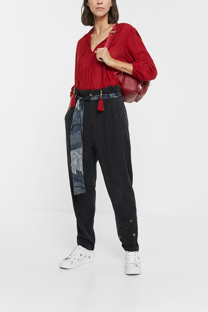 Pleated trousers scarf | Desigual