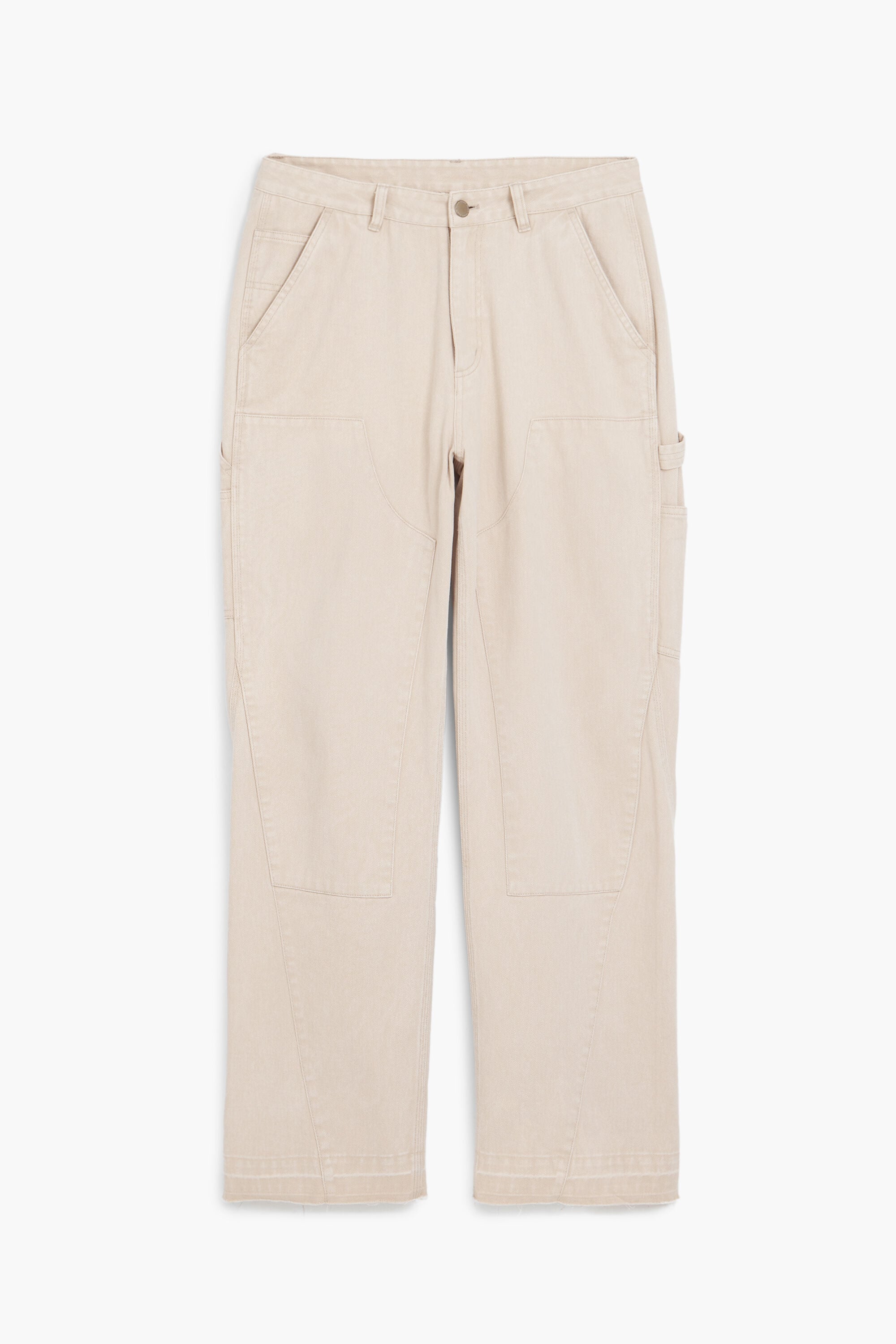 Desigual, Pantalón cargo safari, Algodon, Blanco