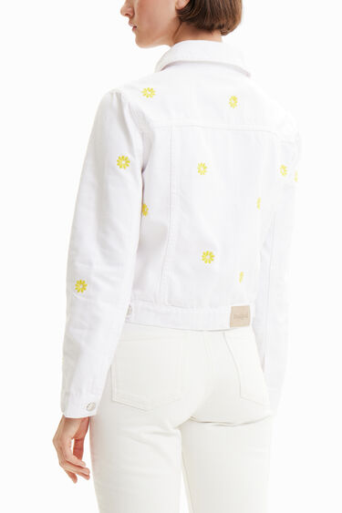 Chaqueta vaquera margaritas | Desigual