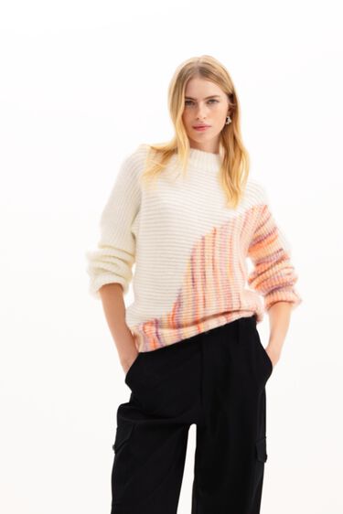 Asymmetric design pullover | Desigual