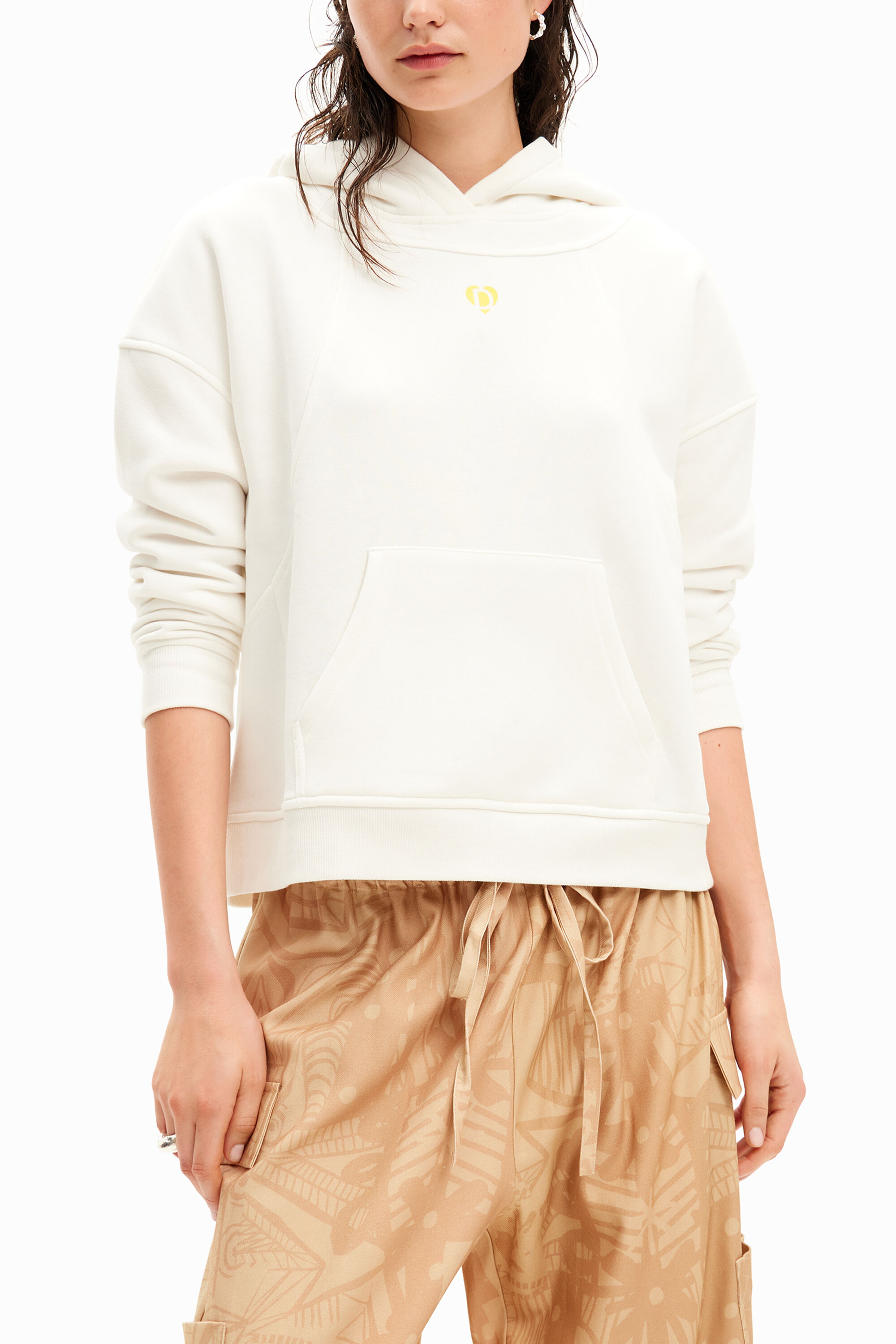 Desigual Capuchontrui patch - WHITE