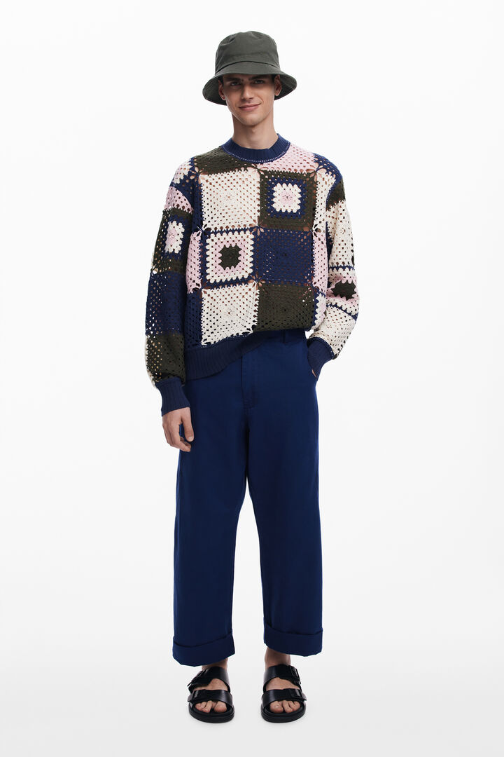 Dessuadora crochet patch | Desigual