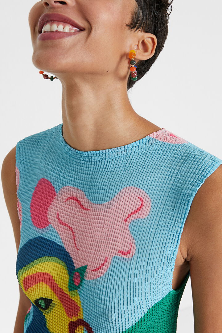 Recycled blouse with straps | Desigual